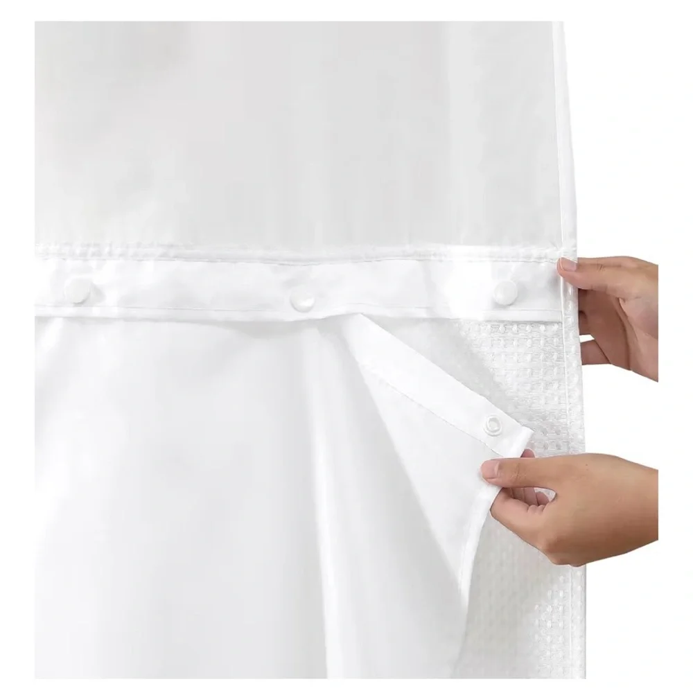 Fabric Snap-in Shower Curtain Liner Replacement 70x54” (A167)
